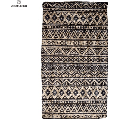 My Soul Depot Килим от юта с черен принт (zp913nbl80140)