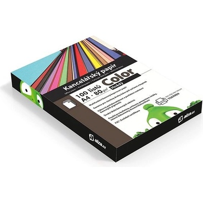 Alza Color A4 hnědý 80g 100 listů