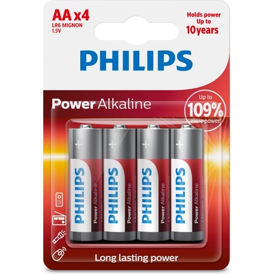 PHILIPS Alkaline AA 4ks LR6P4F/10