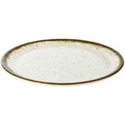 STONE ART Tanier 30 cm melamínový biely/hnedý 100035293