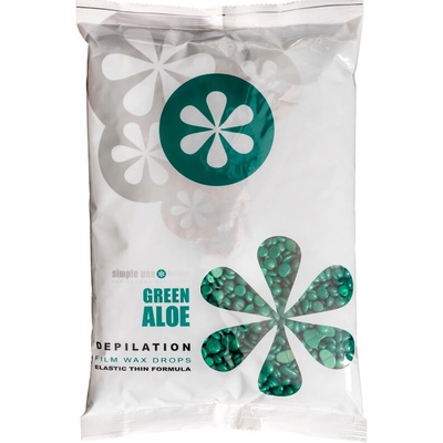 simple use Depilační vosk zrnka Green Aloe 800 g