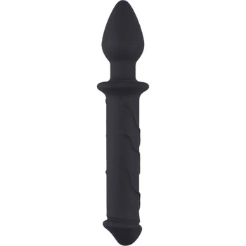 Image 1 of XMS Двойна отливка - Дилдо и Butt Plug "BLACK TOREADOR" 23 см