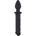 XMS Двойна отливка - Дилдо и Butt Plug "BLACK TOREADOR" 23 см