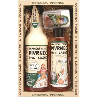 Bohemia Pivrnec se světlou kúpeľovou pěnou 500 ml + sprchový gél 250 ml + mydlo 70 g darčeková sada
