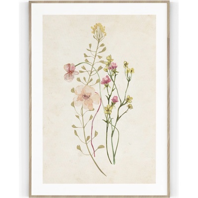 Plakát / Obraz Flowers A4 - 21 x 29,7 cm Tiskové plátno – Hledejceny.cz