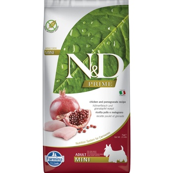 N&D Prime Dog Adult Mini Grain Free Chicken & Pomegranate 2 x 7 kg