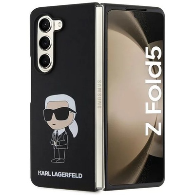 KARL LAGERFELD KLHCZFD5SNIKBCK Z Fold5 твърд черен силиконов калъф Ikonik (KLHCZFD5SNIKBCK)