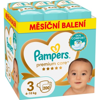 Pampers Premium Care 3 6-10 kg 200 ks