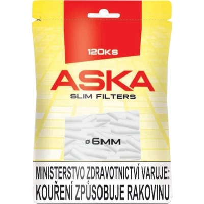 Aska Filtry Slim Red 120 ks