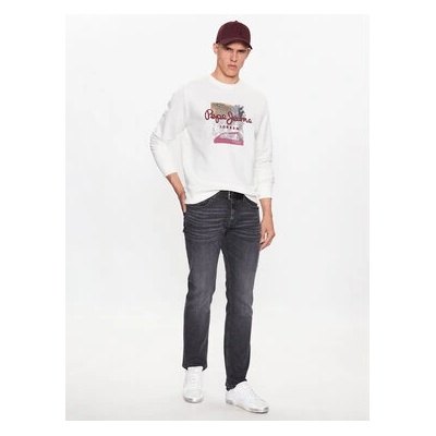 Pepe Jeans Суитшърт Melbourne Sweat PM582483 Бял Regular Fit (Melbourne Sweat PM582483)