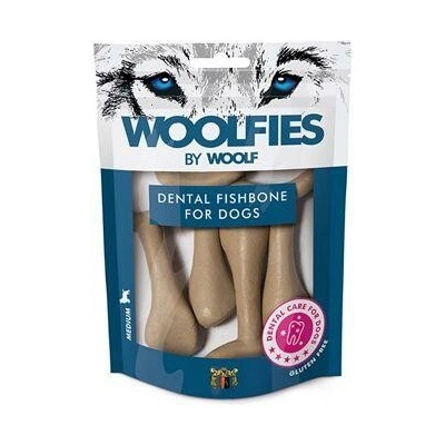 Woolfies Dental Pochúťka dentálna Fishbone M 200 g