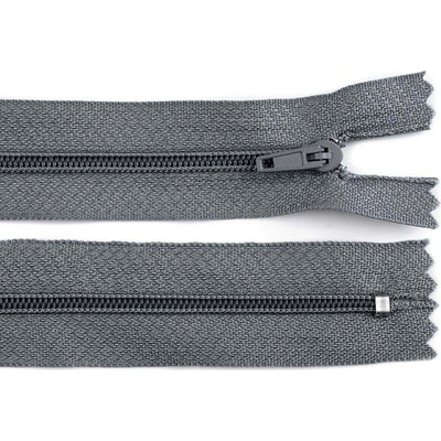 Stoklasa Spirálový zip No 3 délka 35 cm pinlock Balení: 1 ks, Varianta: 319 šedá ocelová 319 šedá ocelová