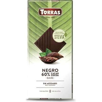 Torras Horká čokoláda so stéviou 100 g