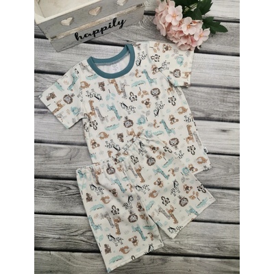 Textil EBi Pyžamo zvířátka mentol