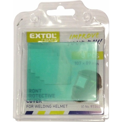 EXTOL CRAFT kryt náhradní pro svářecí kuklu, 5ks, 107x89mm, 97345A