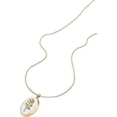 Fossil колие дамско от неръждаема стомана седефно Sutton (JF04976710)