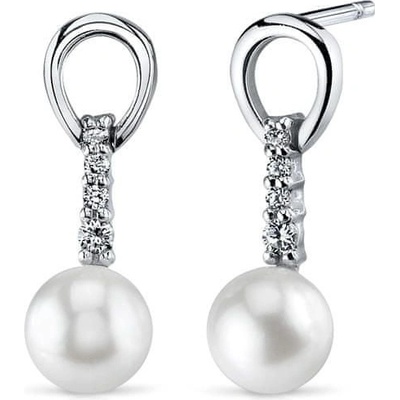 Eppi perlové náušnice zo striebra Elkee E32248