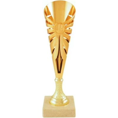 Prozona Trofej Sport model 2 bronzový pohár mramorový podstavec výška 34,5cm