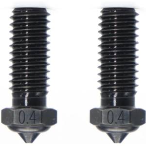 QIDI Tech Дюза от закалена стомана за X-Smart 3/X-Plus 3/X-Max 3/Q1-Pro, комплект от 2 - 0, 4 mm (747302684766)