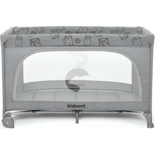 Kidnort Ihalig Cestovná postieľka svetlo šedá