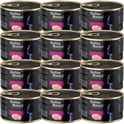 Dolina Noteci Premium за котки, богат на пуйка 12x185 г