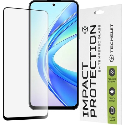 Techsuit Протектор за Honor X7b / X7b 5G / 90 SMART - 111D Full Cover / Full Glue Glass - Черен