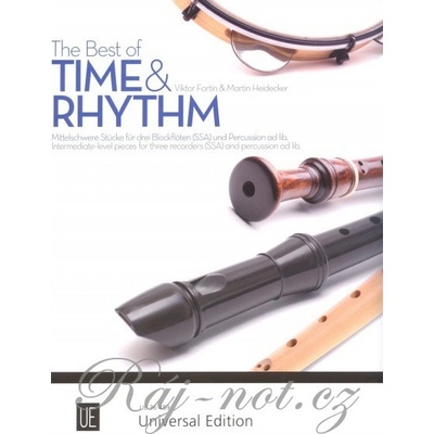 The Best of TIME + RHYTHM devět skladeb pro tři zobcové flétny SSA a perkuse