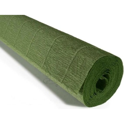Italský krepový papír Cartotecnica Rossi 180g (50 x 250cm) - zelená 565