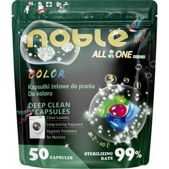 Noble prací Kapsule All in1 Color 50 PD