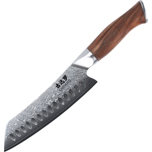 Gudaro - Дамаски кухненски нож TAKUMI 7", 67 слоя стомана, дължина 17, 5 см, орех (GU0021)
