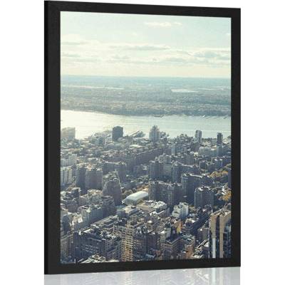 Plakát okouzlující centrum New Yorku - 40x60 silver