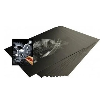 Essdee Prázdná škrabací folie se škrabáky 15,2 x22,9 cm 10 ks