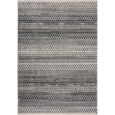 Flair Rugs Santiago Camino Black/White Čiernobiela