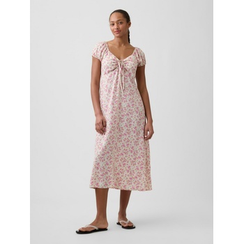 GAP Миди рокля с цветя GAP GAP | Rozov | ЖЕНИ | S