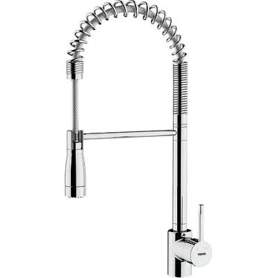 Кухненски смесител, душ с 2 вида струи на водата, въртящ се чучур, хром Ares K 939 (Б.036.ХР)