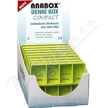 Anabox Dávkovač na léky - zelený denní box COMPACT