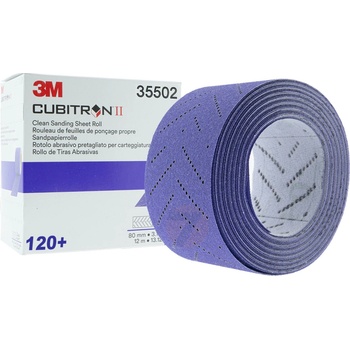 3M Cubitron II Hookit čistia brúsna rolka 737U, 80 mm x 12 m, s viacerými otvormi, zrnitosť 120+, 51431