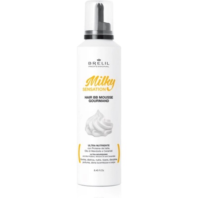 Brelil Milky Sensation Hair BB Mousse хидратираща пяна за непокорна коса 250ml