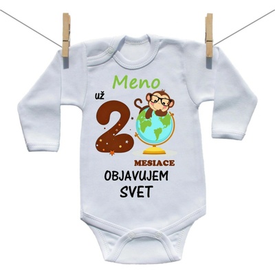 Boodyy Body s dlhým rukávom Už 2 mesiace objavujem svet