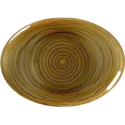 RAK Porcelain Spot talíř oválný 32 cm hnědý granát SGRNNOP32-6