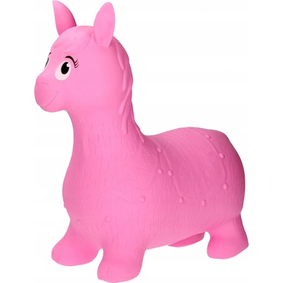 Gumové hopsadlo John 59002 lama růžový