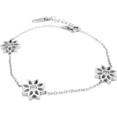 Steel Jewelry náramek Chirurgická ocel KVĚTINA dámský NR080525