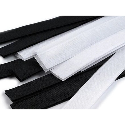 Suchý zip stříhaný 20 cm (1 pár) barva bílá