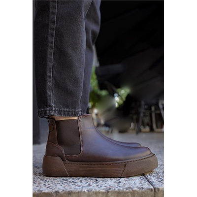 Chekich Мъжки боти CH069 - Кафяви #359576 (359576_Тъмно кафяв)