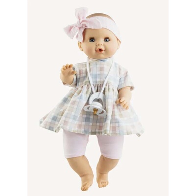 Paola Reina holčička Sonia v kostkovaných šatech 36 cm