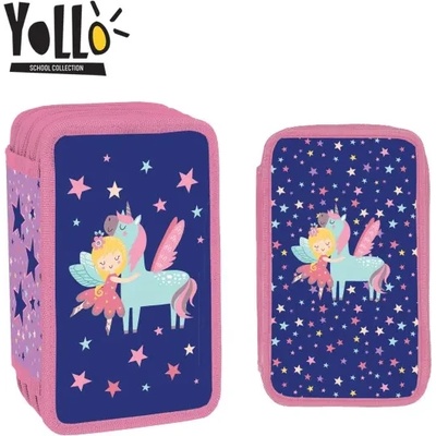 YOLLO Несесер YoLLo с 3 ципа, 38 части UNI FAIRY