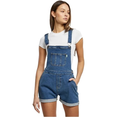 Urban classics Organic Dungaree sleeveless overall - Blue (Clearblue Washed)