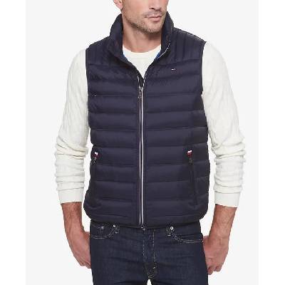 Tommy Hilfiger prošívaná zimní vesta Quilted modrá XXL