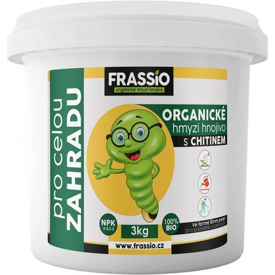 FRASSIO | Organické hmyzí NPK hnojivo 3 kg | Obsahuje CHITIN
