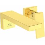 Ideal Standard Вграден смесител за умивалник Ideal Standard Atelier Extra 160, цвят матово злато, без вградено тяло (BD509A2)